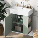 Modern Floating Bathroom Vanity With Ceramic Basin Perfect For Small Bathrooms by Unique Piece Furniture