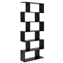 6 Tier S-Shaped Bookshelf Storage Display Bookcase Decor Z-Shelf by LJGDeals