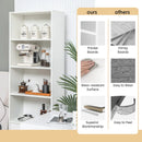 6-Tier Tall Freestanding Bookshelf with 4 Open Shelves and 2 Drawers by DirectDeals