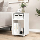 Mobile File Cabinet Wooden Printer Stand Vertical Storage Organizer-White by LJGDeals