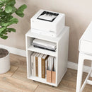 Mobile File Cabinet Wooden Printer Stand Vertical Storage Organizer-White by LJGDeals