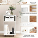 Mobile File Cabinet Wooden Printer Stand Vertical Storage Organizer-White by LJGDeals