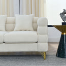 Oversized 2 Seater Sectional Sofa With Deep Seating And 2 Pillows by HouseOfZazla