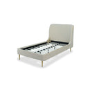 Mid-Century Modern Upholstered Bed With Curved Headboard by HouseOfZazla