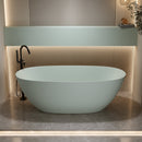 57'' Freestanding Bathtub Resin Stone Soaking Bathtub