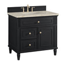 James Martin Lorelai 36" Single Bathroom Vanity, Black Onyx