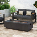 Modern Rectangle Fire Table 50, 000 Btu