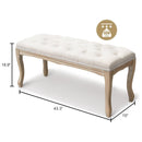 Bedroom Bench French Vintage Tufted Entryway Bench by HouseOfZazla