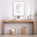 Console Table, Handwoven Top - Antique Natural / Natural by HouseOfZazla