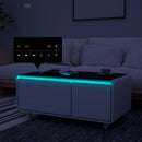 Modern Smart Coffee Table With Built-In Fridge - tooth Speaker, Wireless Charging, Touch Control Panel, USB Interface, Outlet Protection, Atmosphere Light by HouseOfZazla