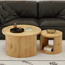 Round Nesting Coffee Table Set of 2 by HouseOfZazla