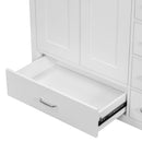 Bathroom Vanity With Ceramic Sink Combo, Abundant Storage Cabinet 2 Soft Close Doors And 5 Drawers by HouseOfZazla