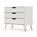 Rockefeller - Dresser & 3 Drawer - Off White by HouseOfZazla