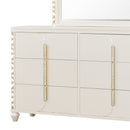 Cinderella - Dresser With LED Accents And 6 Storage Drawers (Mirror Not Included) - Beige by HouseOfZazla