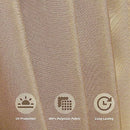 9' Patio Umbrella Replacement Canopy Outdoor Table Market Yard Umbrella Replacement Top Cover, Tan