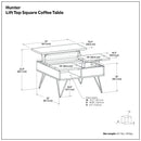 Hunter - Handcrafted Lift Top Coffee Table by Unique Piece Furniture