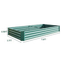 Raised Garden Bed Kit - Metal Raised Bed Garden 7.6x3.7x0.98ft by HouseOfZazla