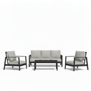Modern 5 Seat Outdoor Patio Furniture Set With Coffee Table by HouseOfZazla