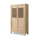 Arden - 2 Door Bookcase Storage Cabinet - Natural by HouseOfZazla
