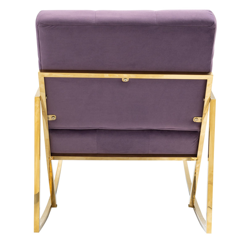 Accent Chair, leisure rocking chair with stainless steel feet