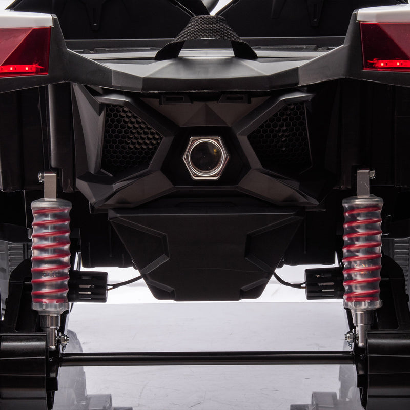 24V Ride On XXL UTV car for kid,2seater with two safety belts, Side by Side 4x4 Ride on Off-Road Truck with Parent Remote Control, Battery Powered Electric Car w/High Low Speed, two safety belts.