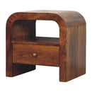 Darcy - Nightstand With Drawer And Open Shelf - Brown by Unique Piece Furniture