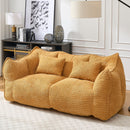 Comfortable Dual Beanbag Chair With High Resilience Foam Core For 2 People by HouseOfZazla