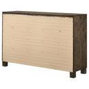 Bren - 8 Drawer Dresser With Pull Handles - Rustic by HouseOfZazla