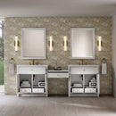 James Martin Bellshire 96" Double Bathroom Vanity, Bright White