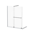 Frameless Shower Door Single Sliding, Adjustable Zinc Roller Rail - Chrome by HouseOfZazla