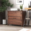 2 Drawer Farmhouse File Cabinet,Filing Cabinet with Lock for Home Office