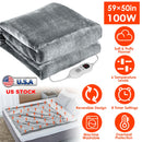 Electric Heated Flannel Throw Blanket 59x50in with 6 Heat Settings