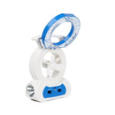 Desk Cooling Fan w/180¡Adjustable LED Lamp Baby Stroller Fan Emergency Flashlight Torch for Household Camping Traveling