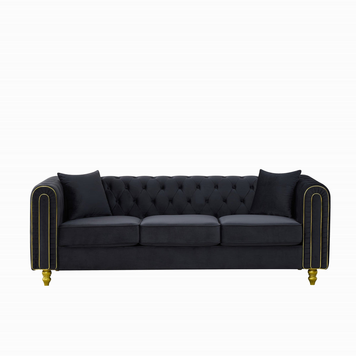 Modern Velvet Loveseat Sofa, photo 6 of 10