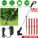 Electric Cordless Grass Trimmer Rechargeable Grass String Trimmer Garden Weed Cutter Lawn Mower 2A Battery with 5 Blades