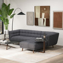 Addison - L Shape Sectional Sofa Tufted by HouseOfZazla