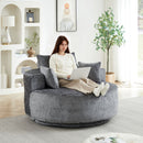 Swivel Chair With Rotating Base For Living Room