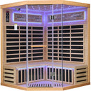 Pentagonal Sauna Room With Carbon Heating Plates - American White Oak