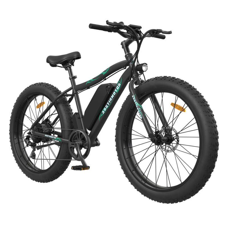 26" 500W Electric Bike Fat Tire P7 36V 12.5AH Removable Lithium Battery for Adults S07-P