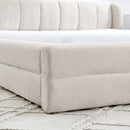 Modern Upholstered Bed Frame With Thick Fabric And Headboard by Unique Piece Furniture