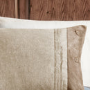 7 Piece Faux Suede Comforter Set Tan California King