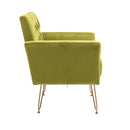 Accent Chair, leisure single sofa with Rose Golden feet
