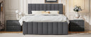 Upholstered Platform Bed With Twin Size Trundle And 3 Drawers by HouseOfZazla