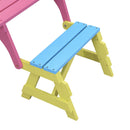 Kids Multi-Functional Arm Chair, Table With 2 Benches All-In-One Set by HouseOfZazla