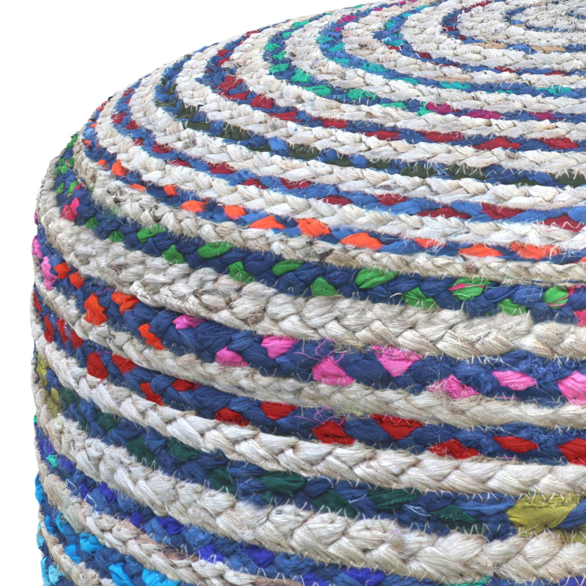 Margo - Handcrafted Round Pouf, photo 16 of 22