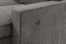 Estelle - Fabric Reversible Sleeper Sectional With Storage Chaise Drop-Down Table 2 Cup Holders And 2 USB Ports