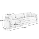 Elegant Oversized Sectional Sofa Set With Deep Seats And Flexible Layout by HouseOfZazla