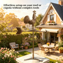 Roof Mount Wind Direction Indicator - Classic Rooster Weathervane by HouseOfZazla