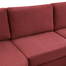 Modern 3 Seater Upholstered Sofa With Curved Design by HouseOfZazla