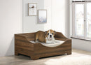 Gibson - Alder Wood Finish Comfy Pet Bed With Cushion - Brown by HouseOfZazla